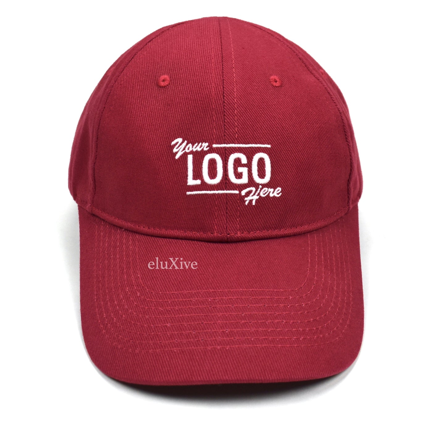 Balenciaga - Red Your Logo Here Embroidered Hat