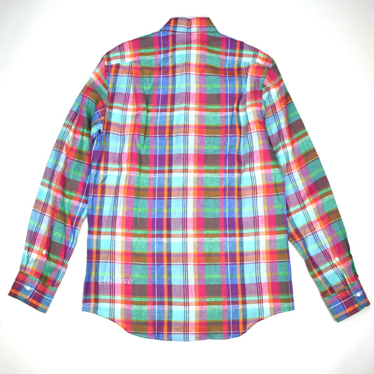 Ralph Lauren Purple Label - Multicolor Plaid Linen Shirt