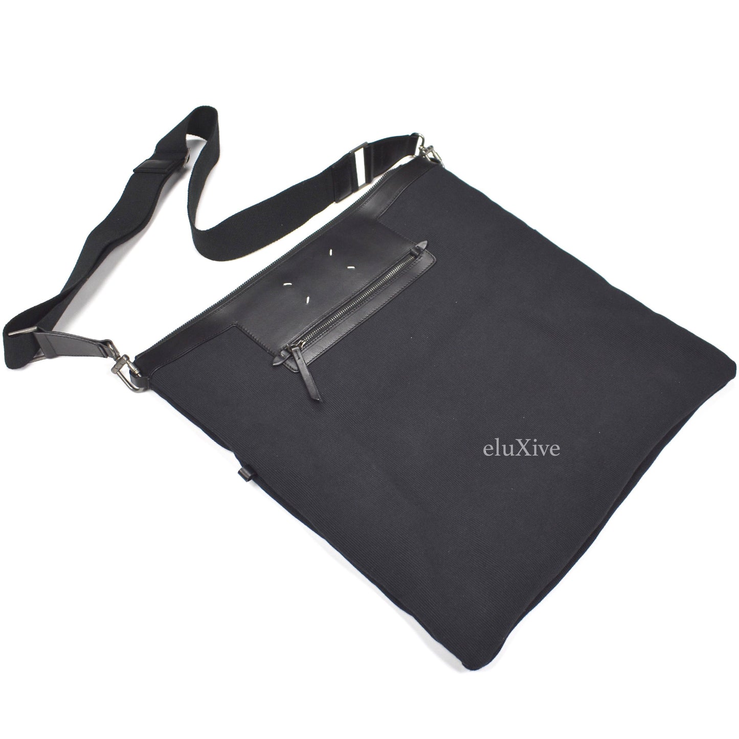 Maison Margiela - Black Canvas & Leather Shoulder Bag