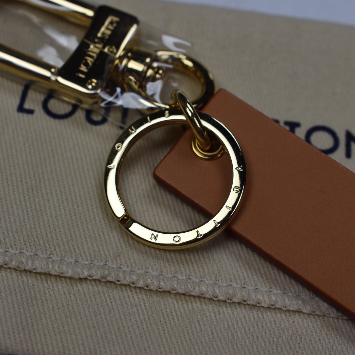 Louis Vuitton x Supreme - Leather Box Logo Keychain