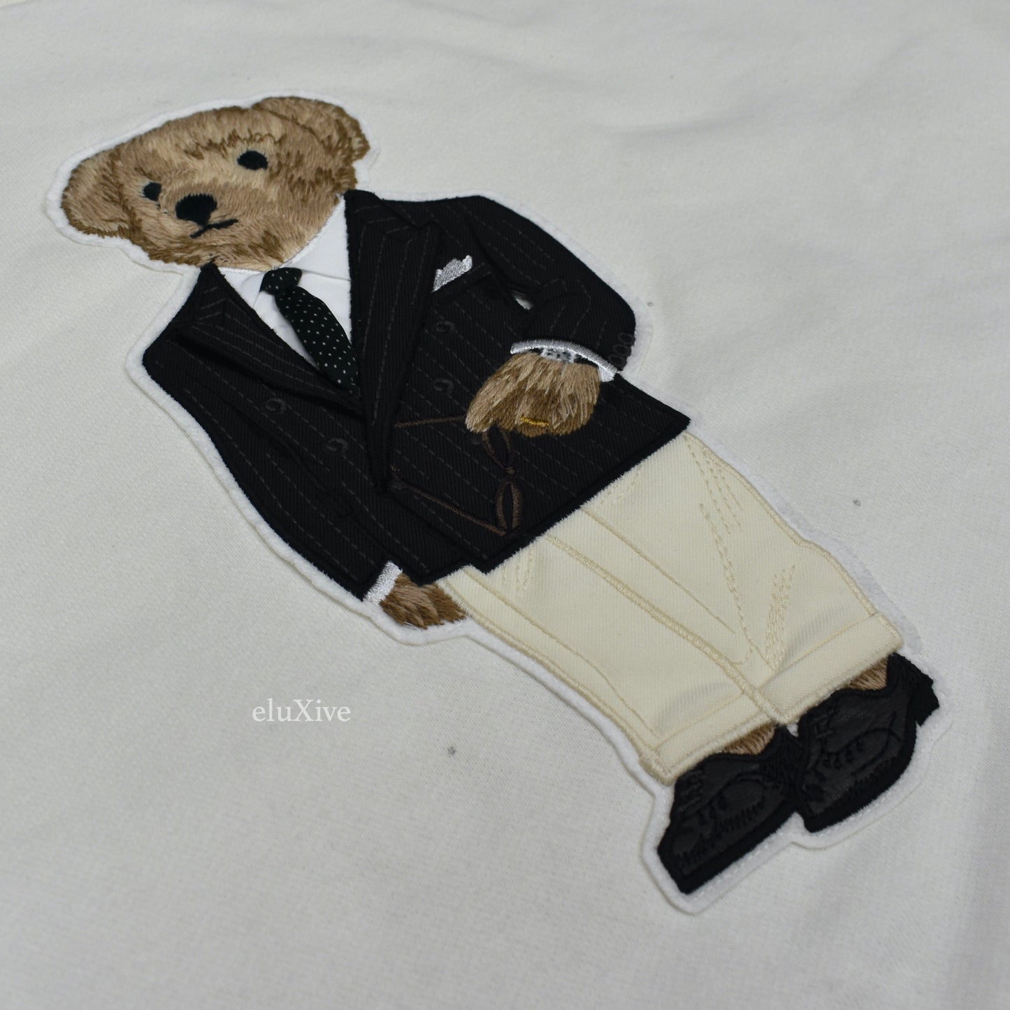 Ralph Lauren Purple Label - Tuxedo Polo Bear Sweatshirt (Cream)
