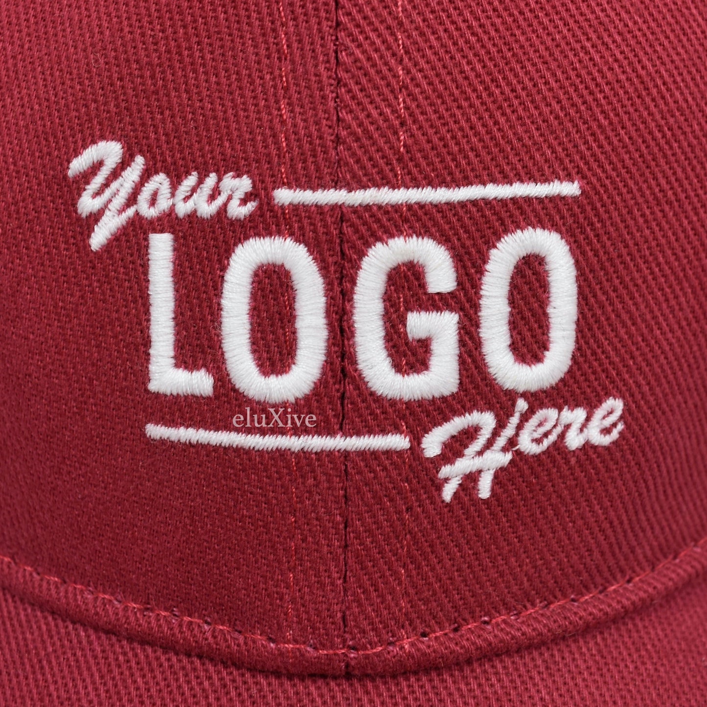 Balenciaga - Red Your Logo Here Embroidered Hat