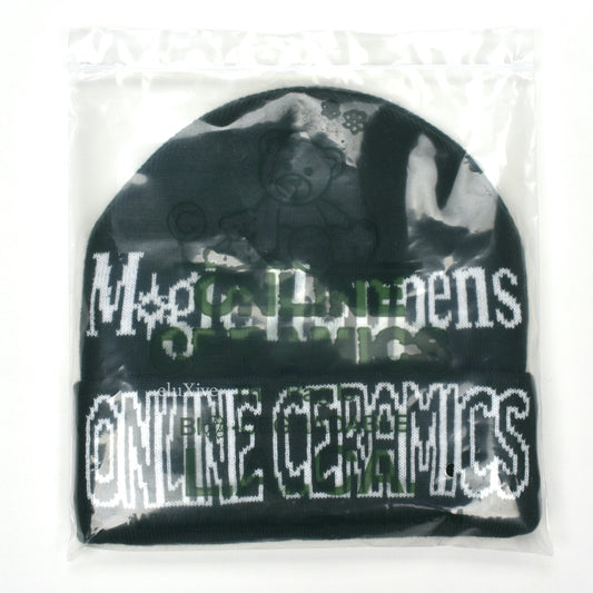 Online Ceramics - Magic Happens Logo Beanie (Dark Green)
