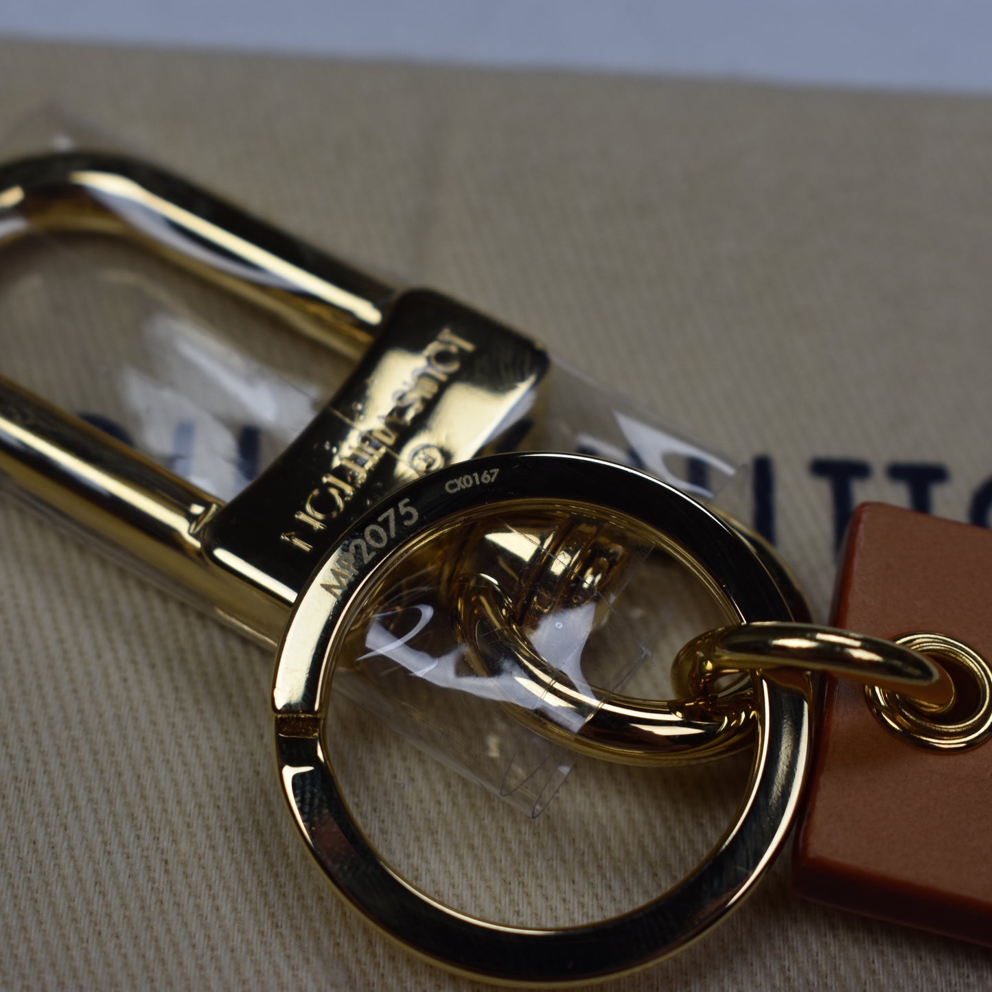 Louis Vuitton x Supreme - Leather Box Logo Keychain