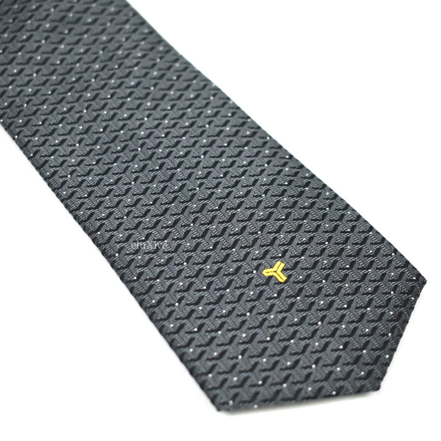 Goyard - Eldredge Monogram Woven Silk Tie (Gray)