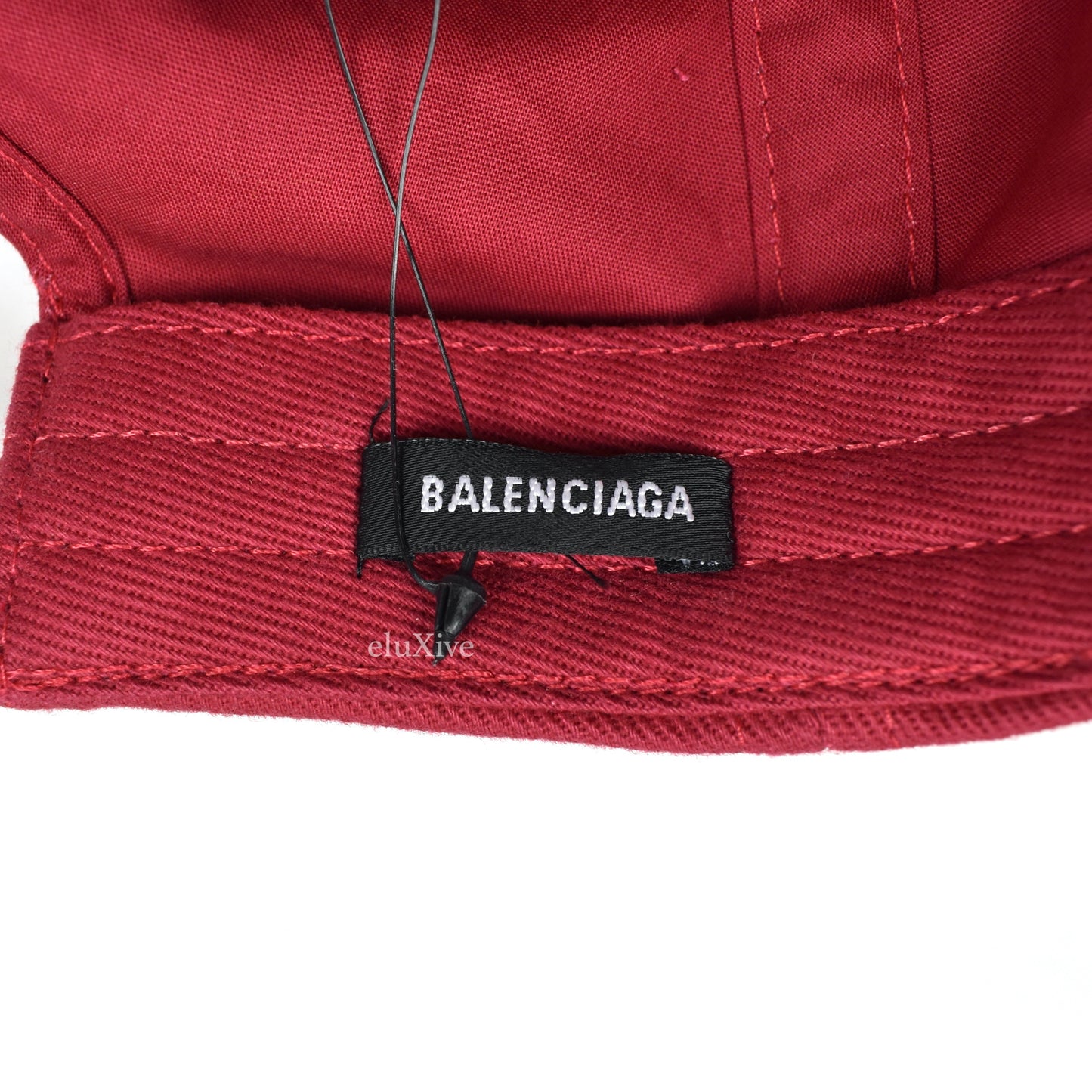 Balenciaga - Red Your Logo Here Embroidered Hat