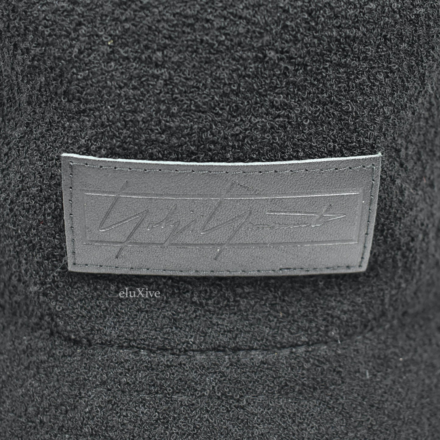 Yohji Yamamoto x New Era - Black Boucle Logo Patch Bucket Hat