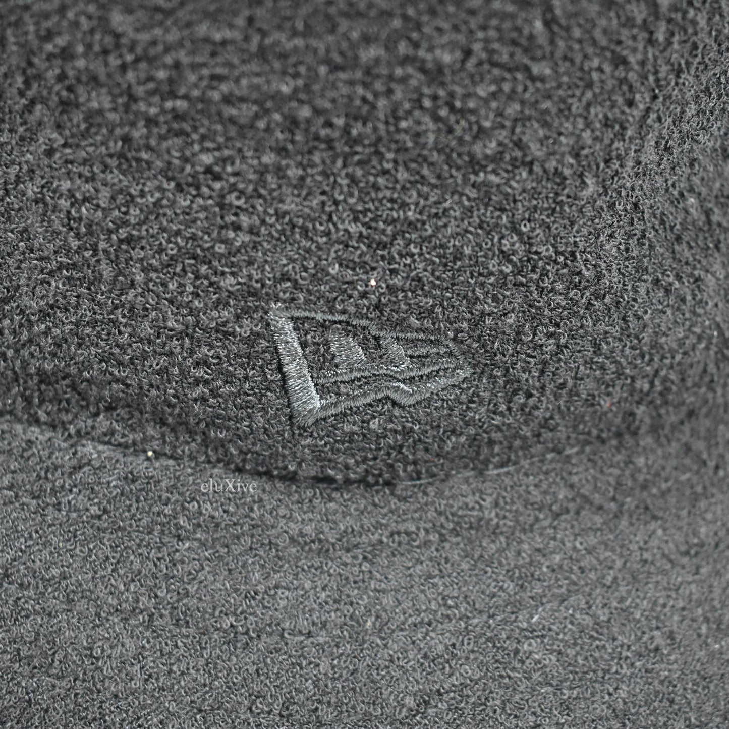 Yohji Yamamoto x New Era - Black Boucle Logo Patch Bucket Hat