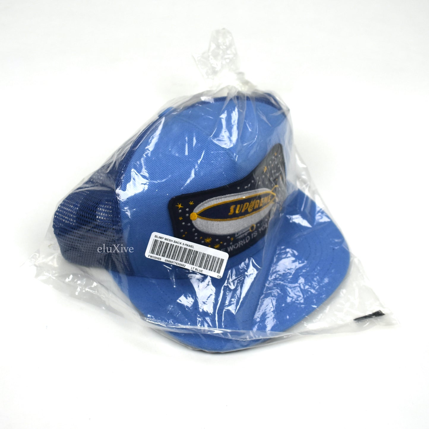 Supreme - Blimp Logo Trucker Hat (Light Blue)