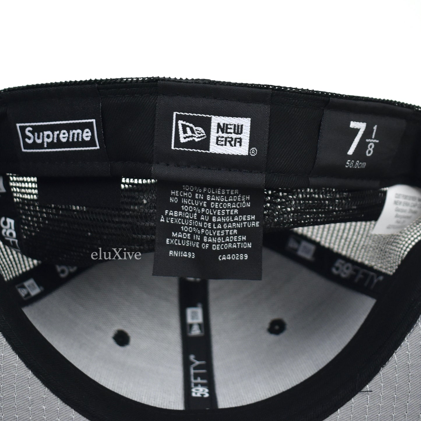 Supreme x New Era - Black Box Logo Mesh Back Hat