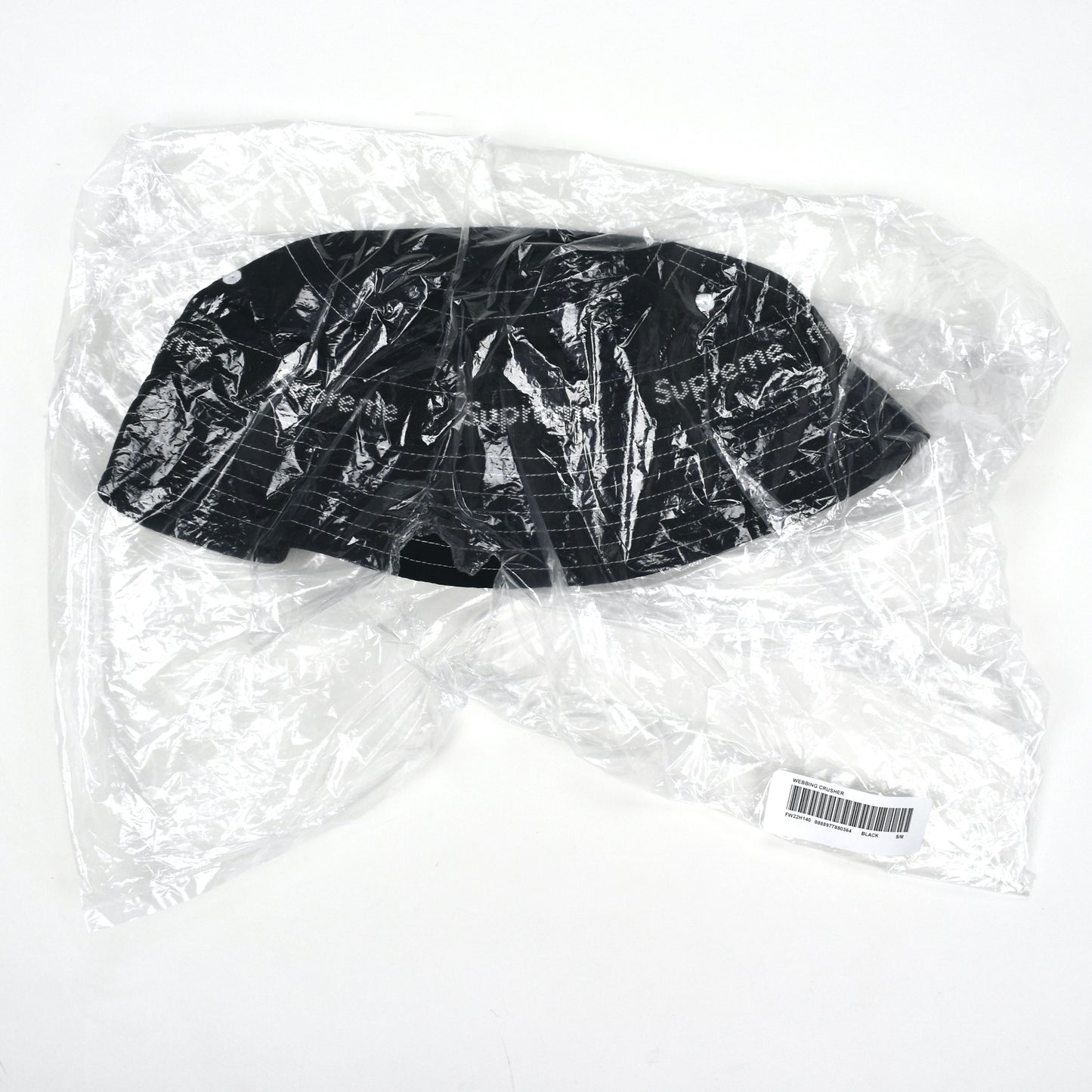 Supreme - Webbing Logo Bucket Hat / Crusher (Black)