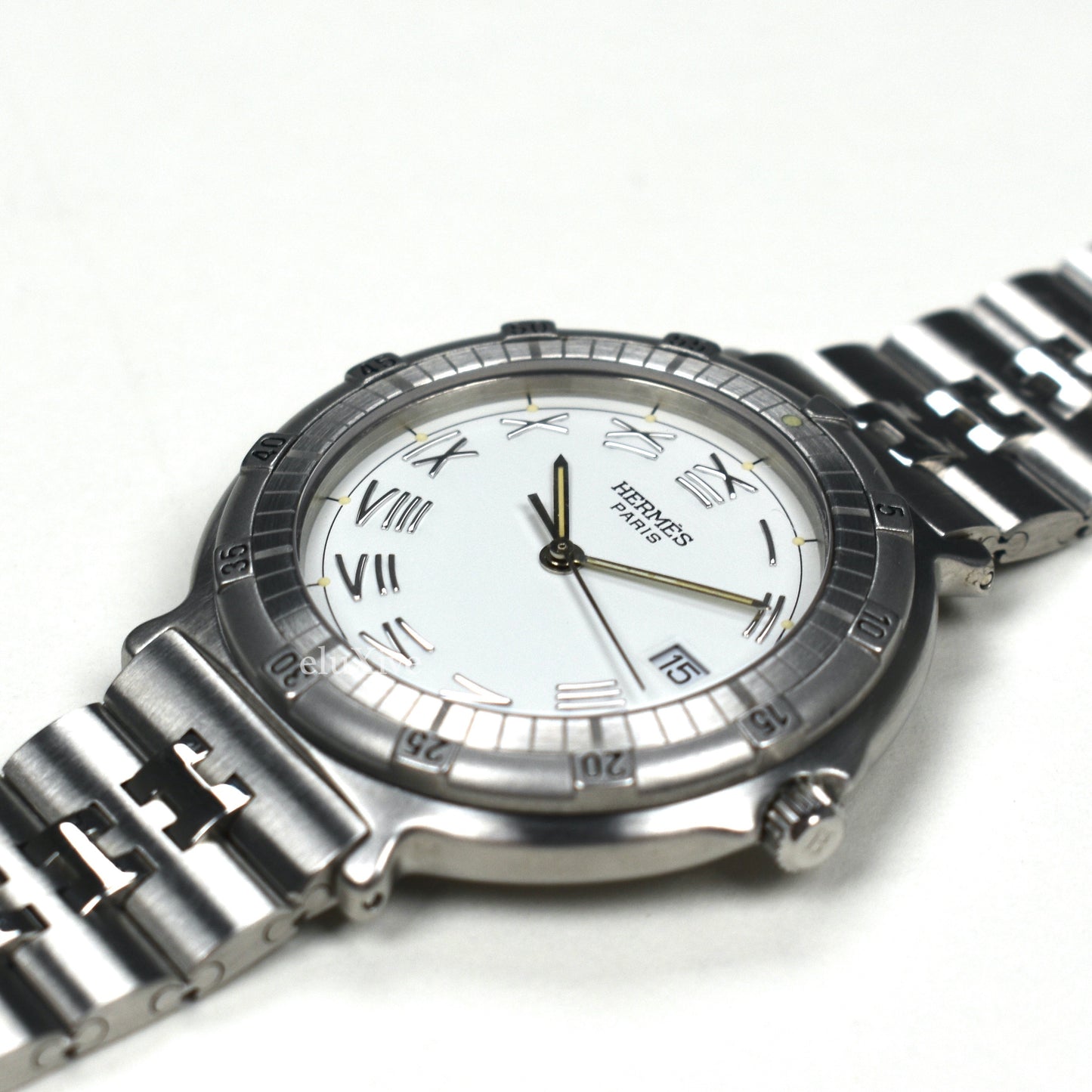 Hermes - Steel White Dial Captian Nemo Watch