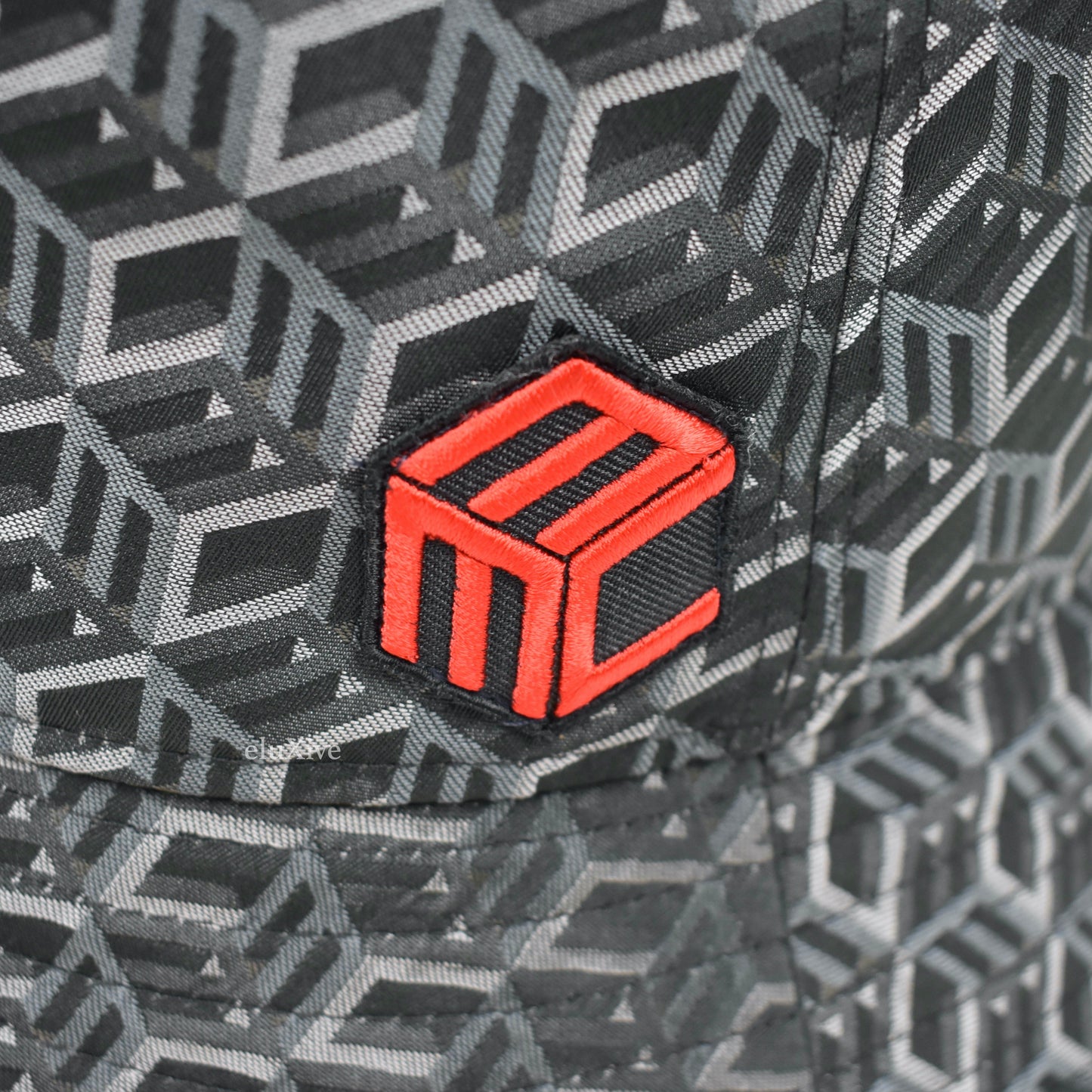 MCM - Black Cubic Monogram Bucket Hat