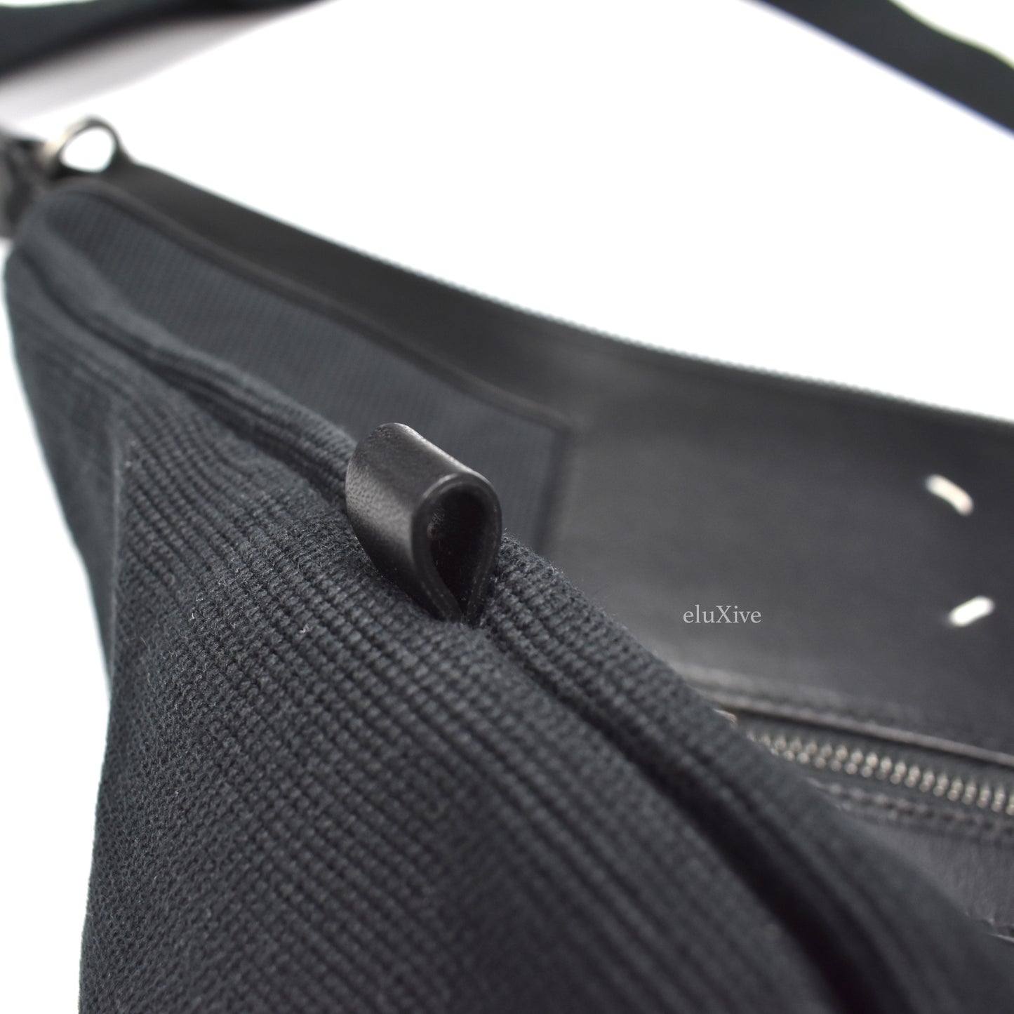 Maison Margiela - Black Canvas & Leather Shoulder Bag