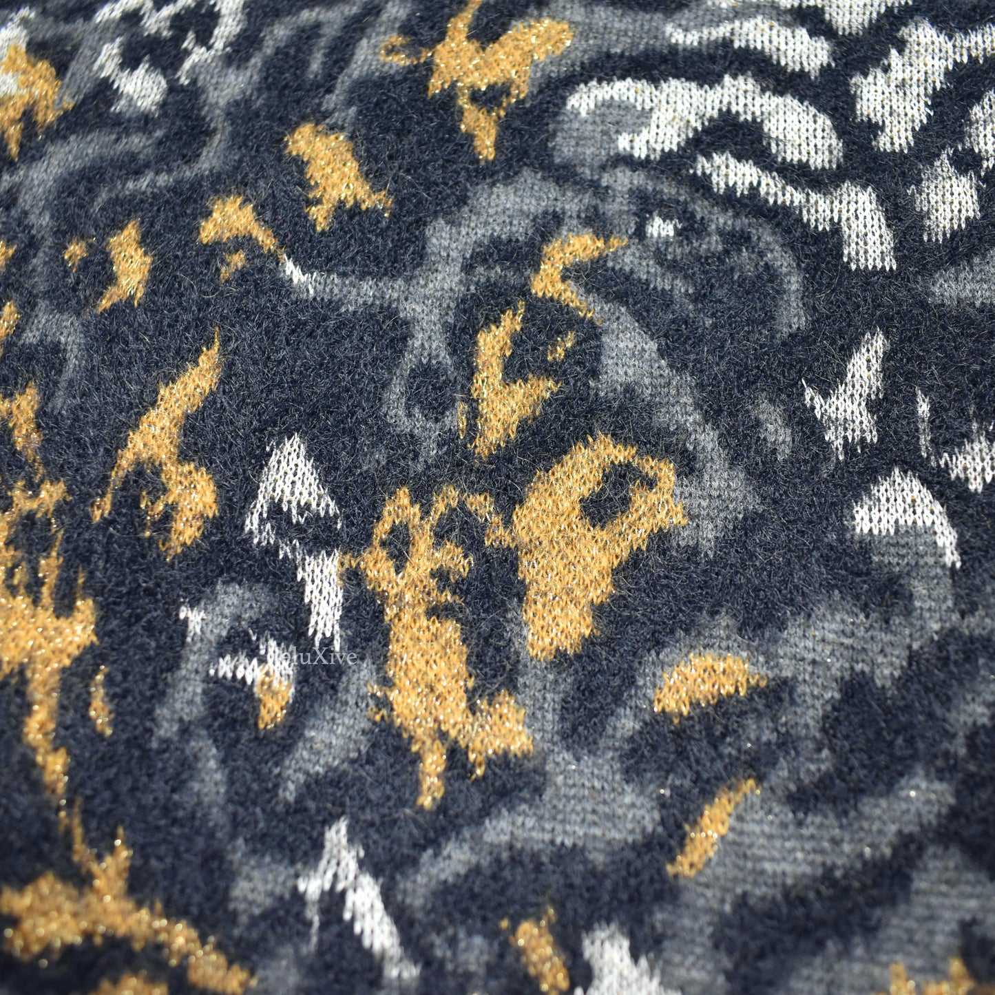 Saint Laurent - Abstract Tiger Jaquard Knit Kimono