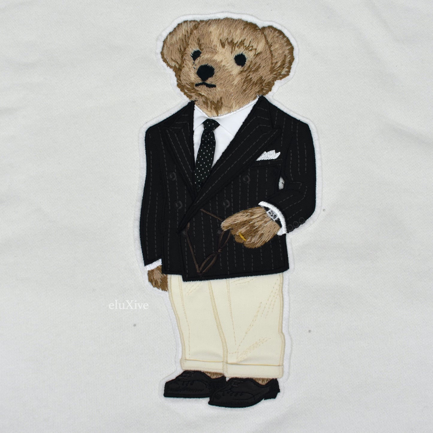 Ralph Lauren Purple Label - Tuxedo Polo Bear Sweatshirt (Cream)