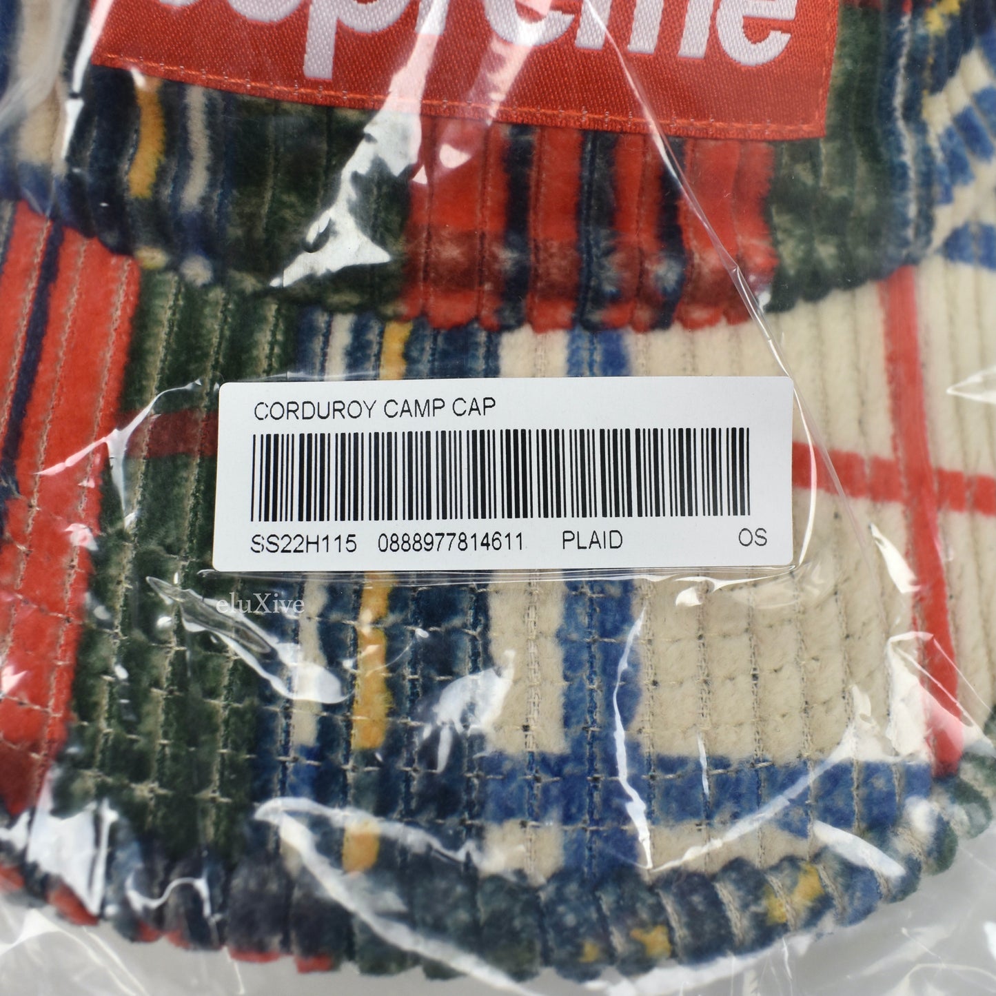 Supreme - Plaid Corduroy Box Logo Hat