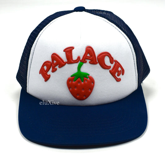 Palace - Strawberry Logo Trucker Hat (Navy)