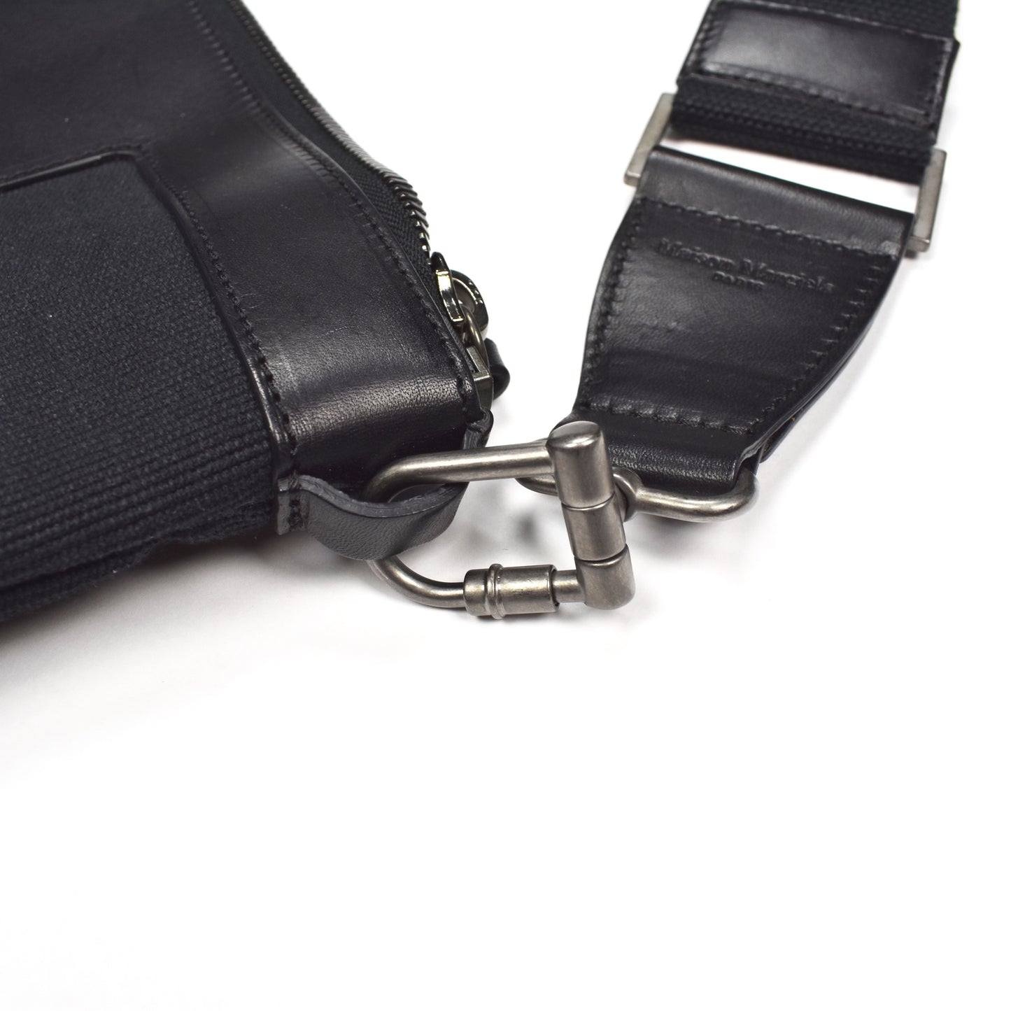 Maison Margiela - Black Canvas & Leather Shoulder Bag