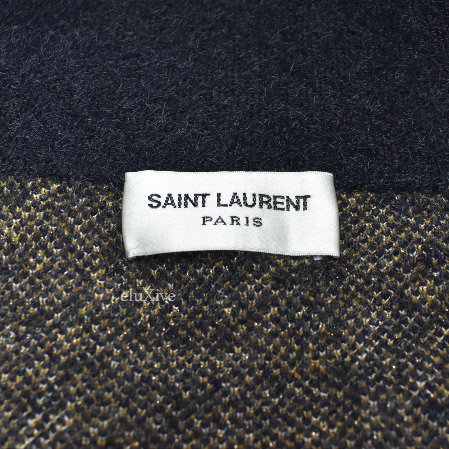 Saint Laurent - Abstract Tiger Jaquard Knit Kimono
