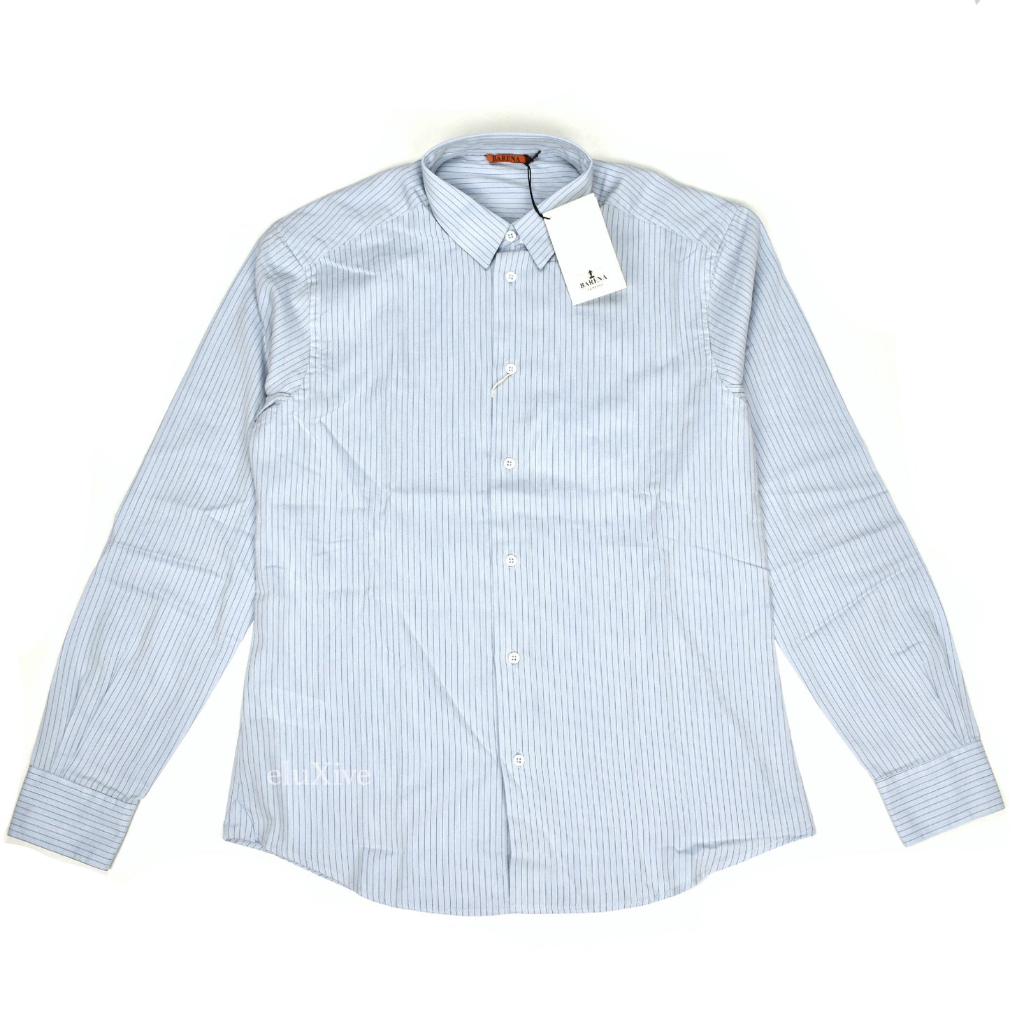 Barena - Blue Striped Cotton / Wool Button Down Shirt