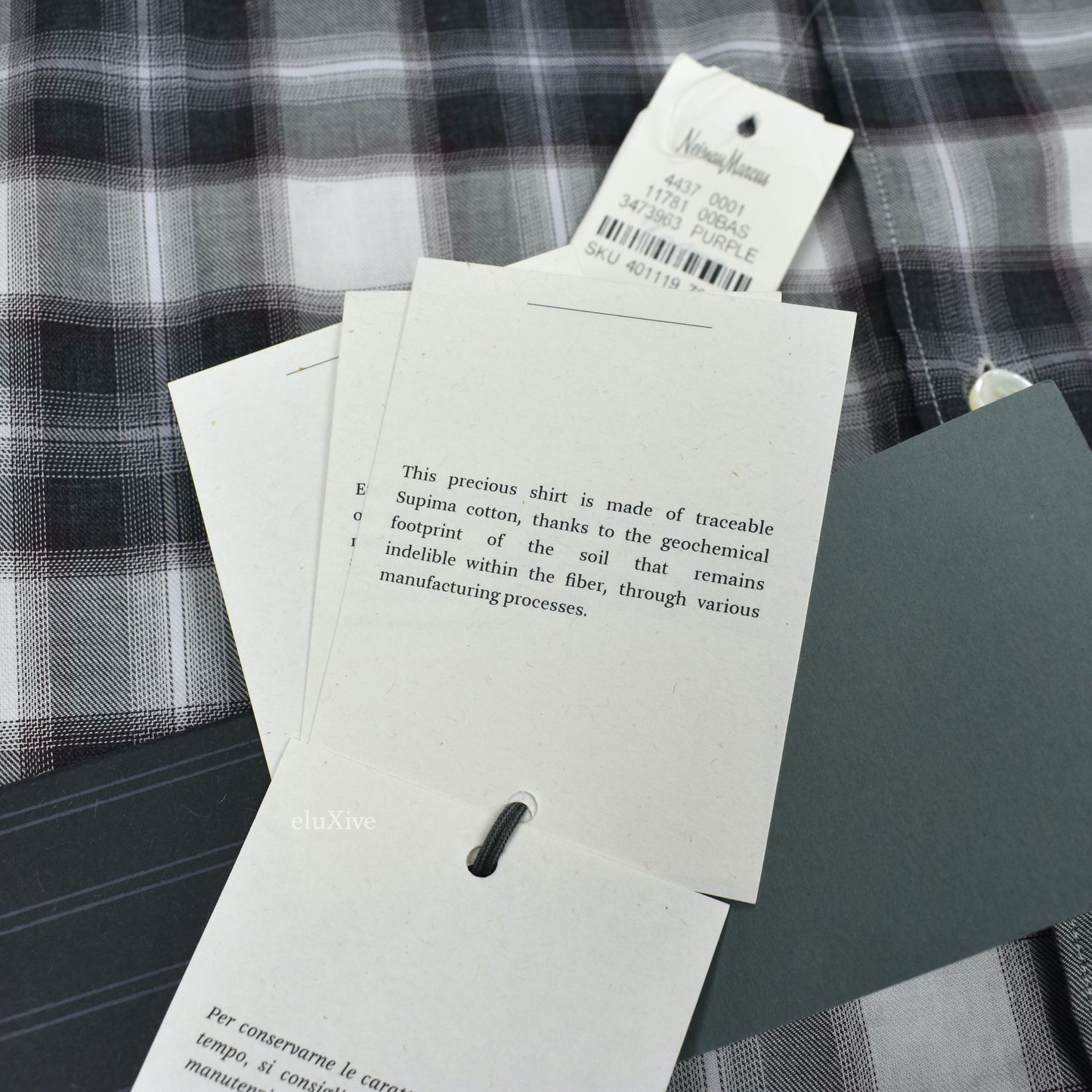 Ermenegildo Zegna - Purple & Gray Plaid Supima Cotton Shirt