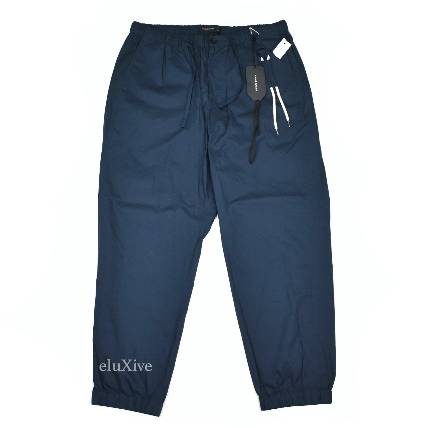 Craig Green - Navy Blue Lace Detail Ripstop Pants