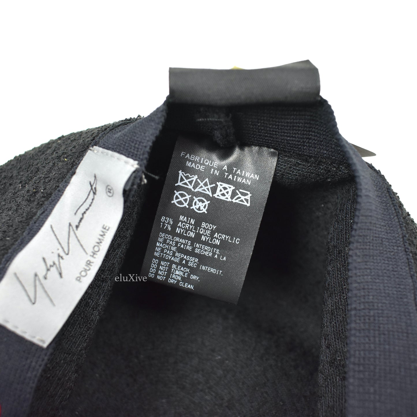 Yohji Yamamoto x New Era - Black Boucle Logo Patch Bucket Hat