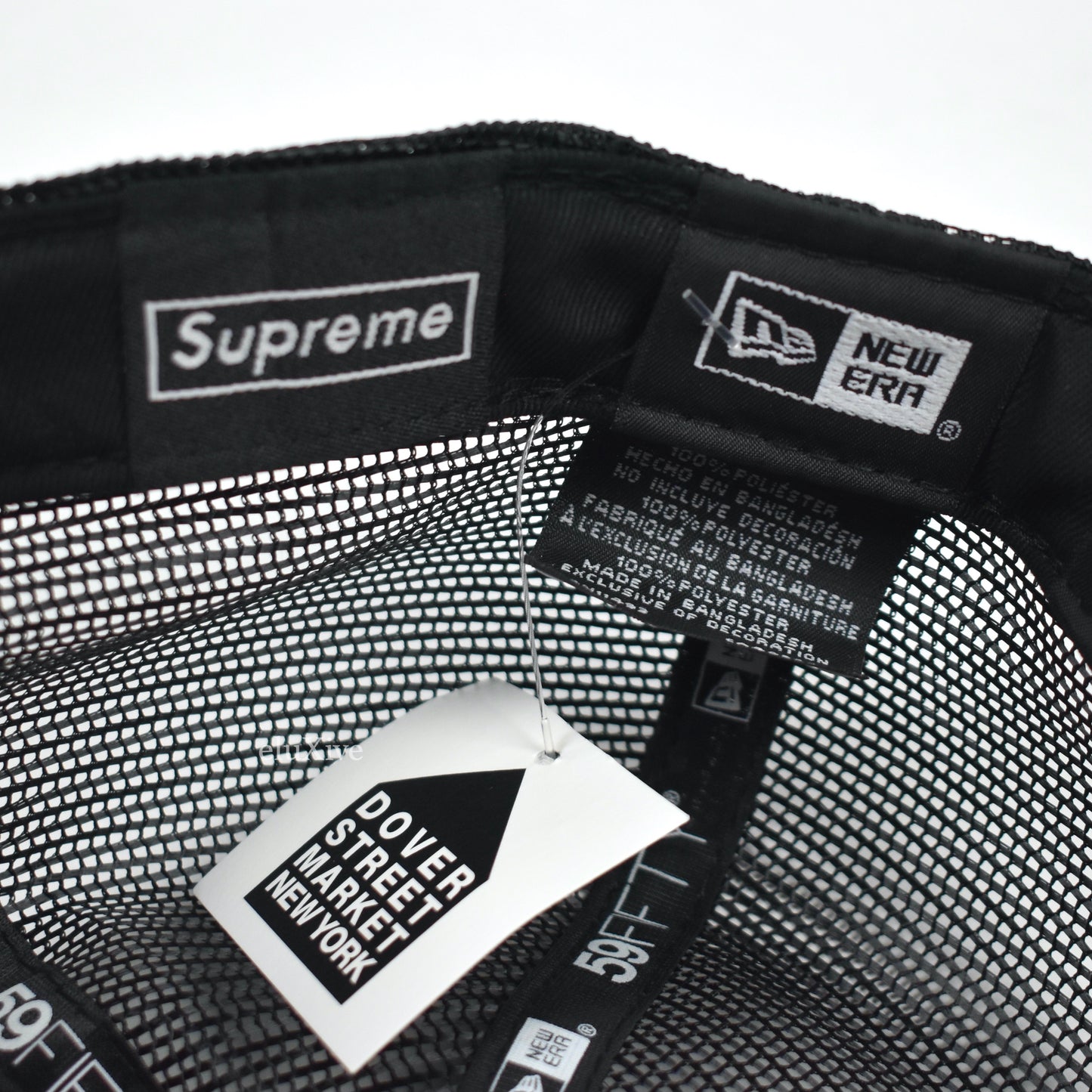 Supreme x New Era - Black Box Logo Mesh Back Hat