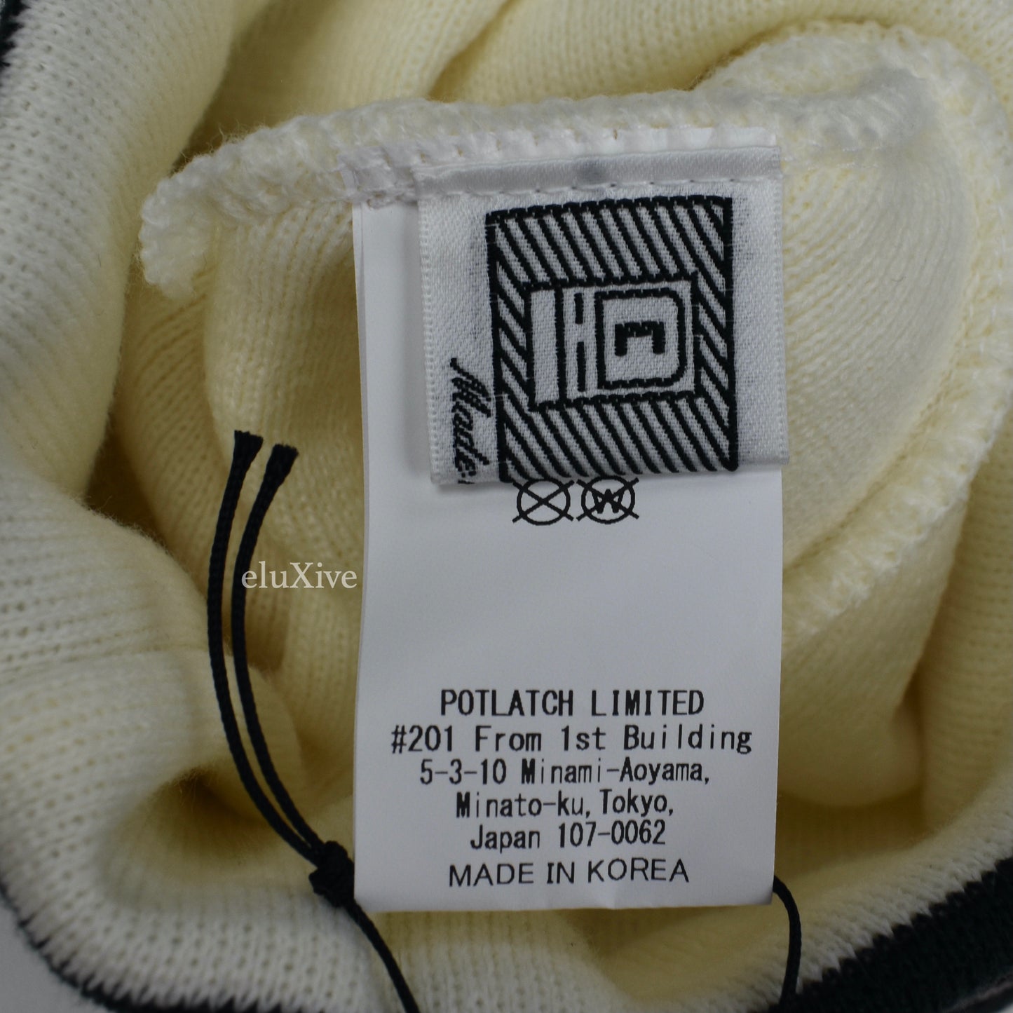 Cav Empt - Cream Logo Knit Beanie