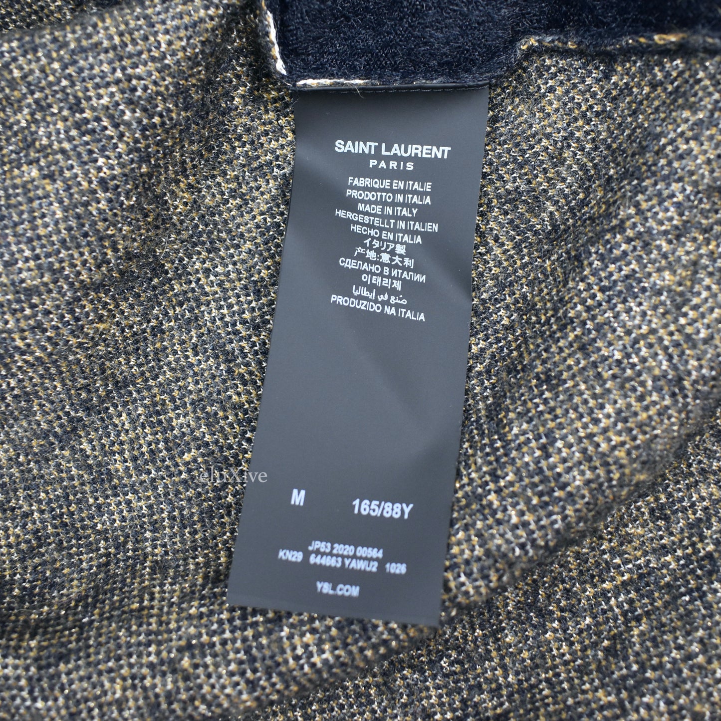 Saint Laurent - Abstract Tiger Jaquard Knit Kimono