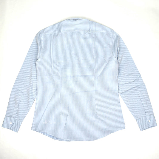 Barena - Blue Striped Cotton / Wool Button Down Shirt