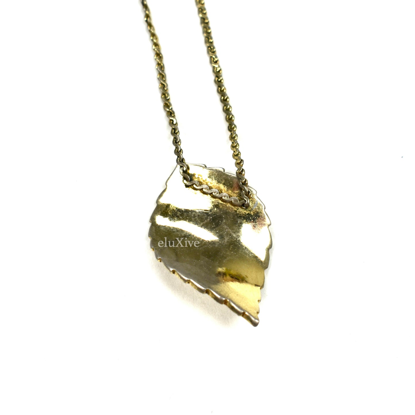 Dior - Vintage Leaf Pendant Chain Necklace