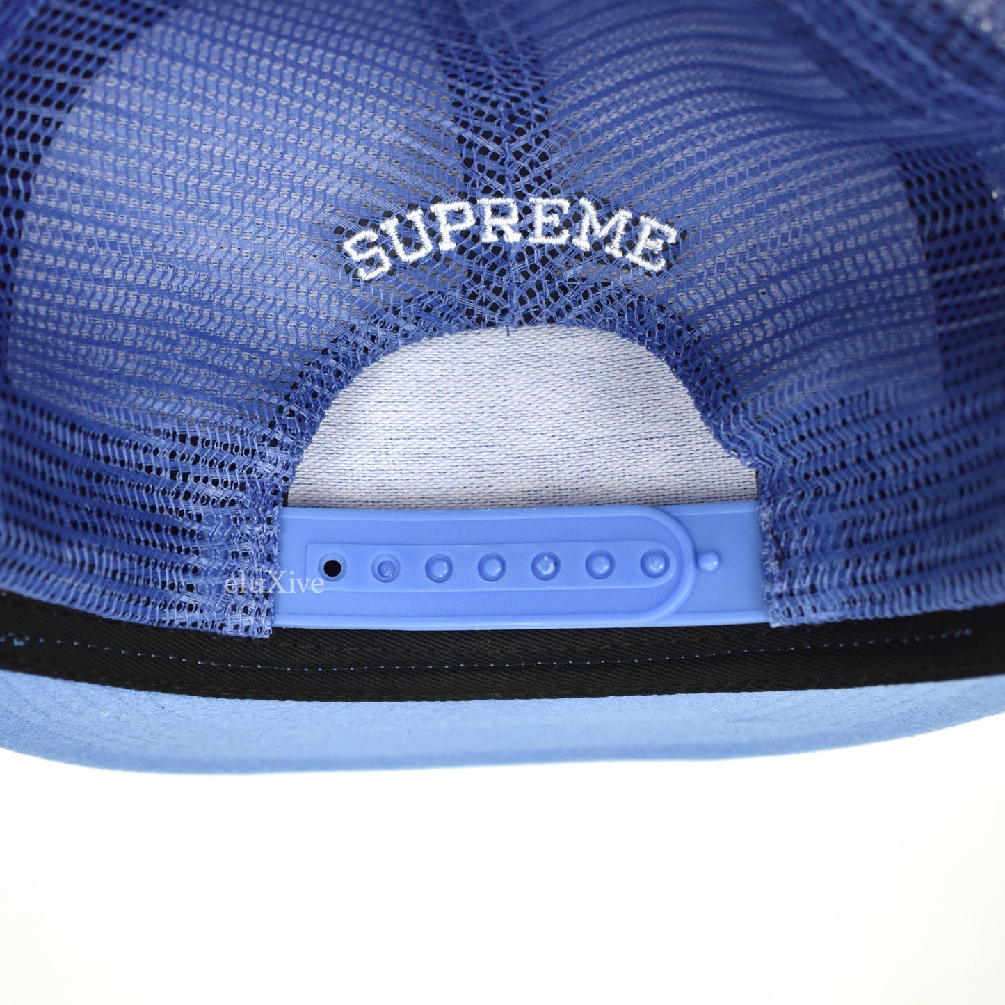 Supreme - Blimp Logo Trucker Hat (Light Blue)
