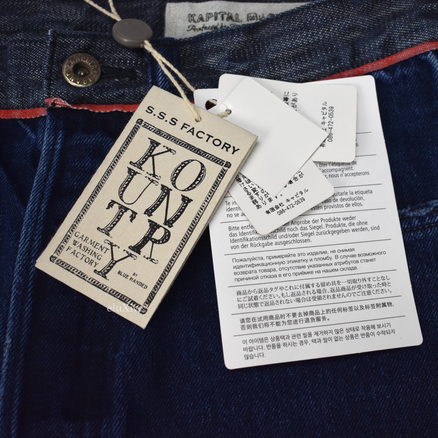 Kapital - Overdyed Blue Denim Jeans