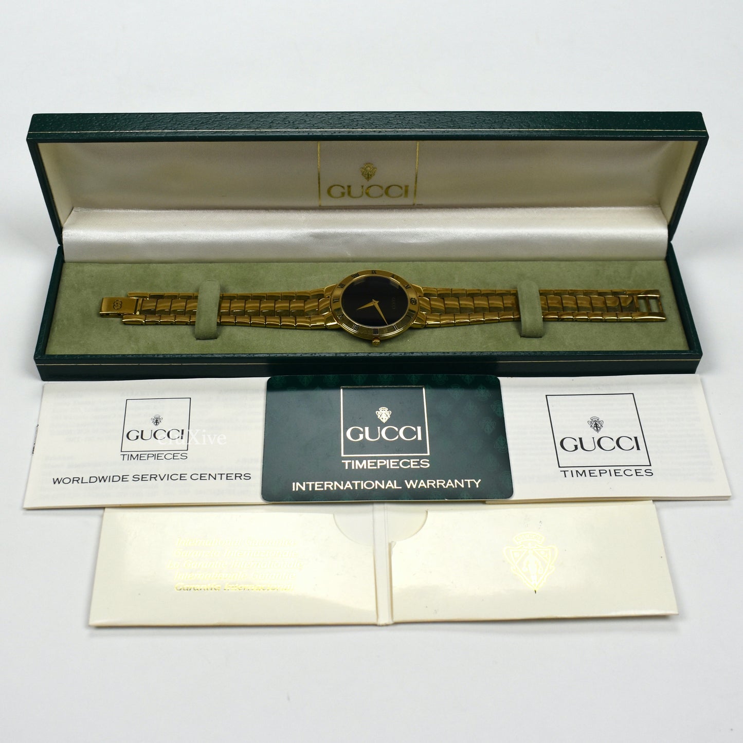 Gucci - 3300M Gold/Black Watch (1994)
