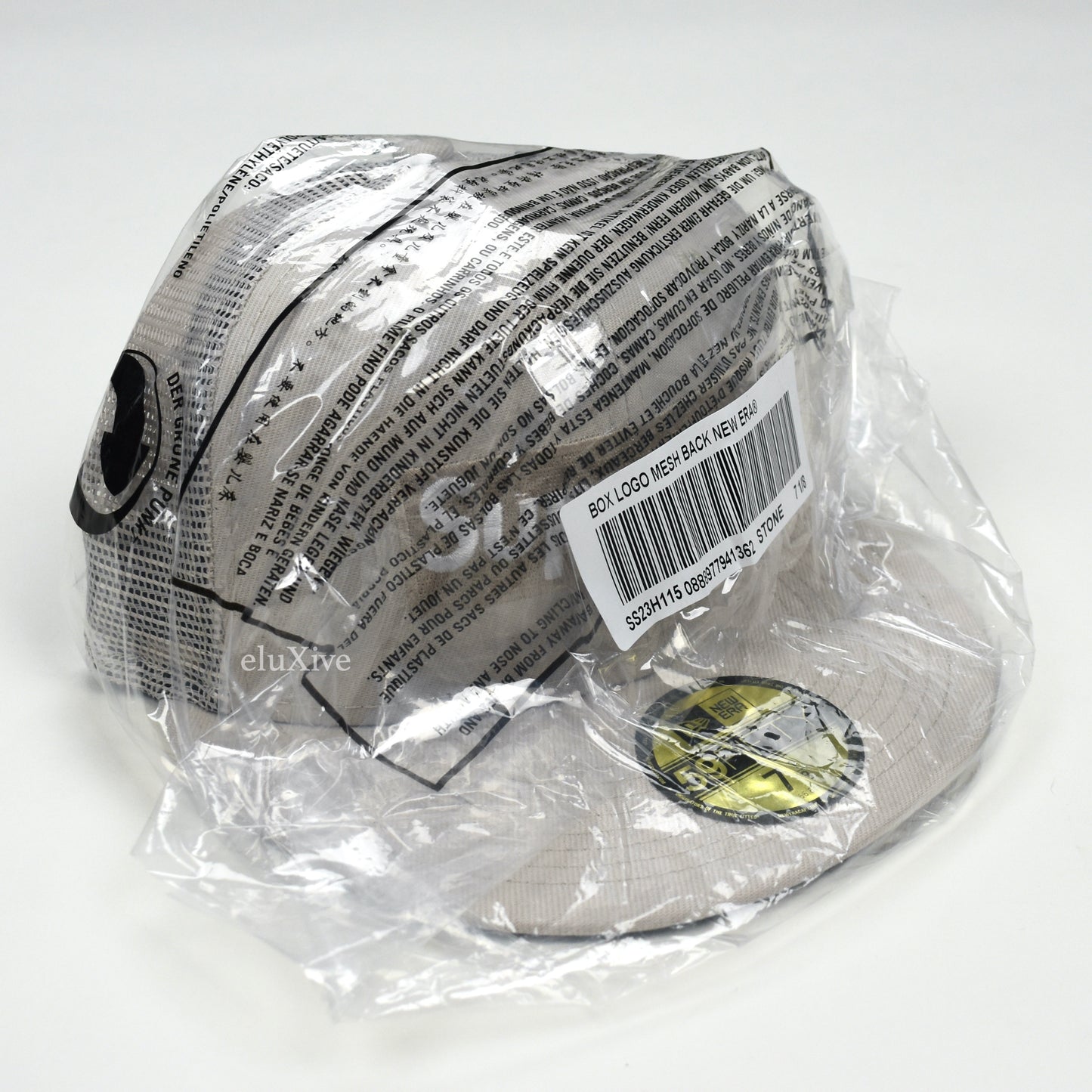 Supreme x New Era - Stone Box Logo Mesh Back Hat