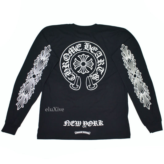 Chrome Hearts - Black New York Exclusive Logo L/S T-Shirt