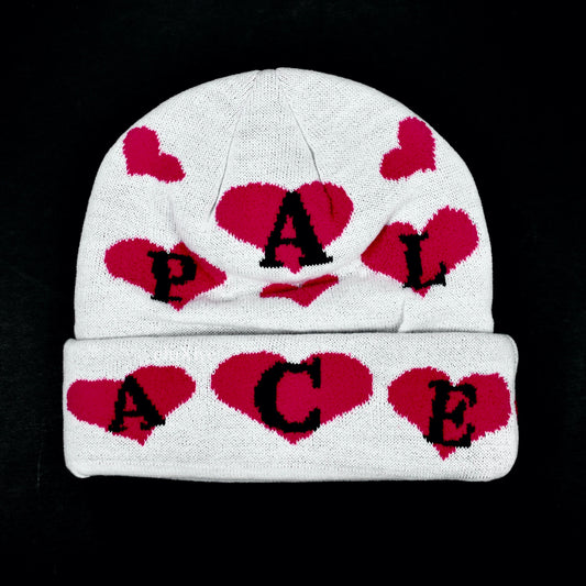 Palace - Love Me Heart Logo Jacquard Knit Beanie