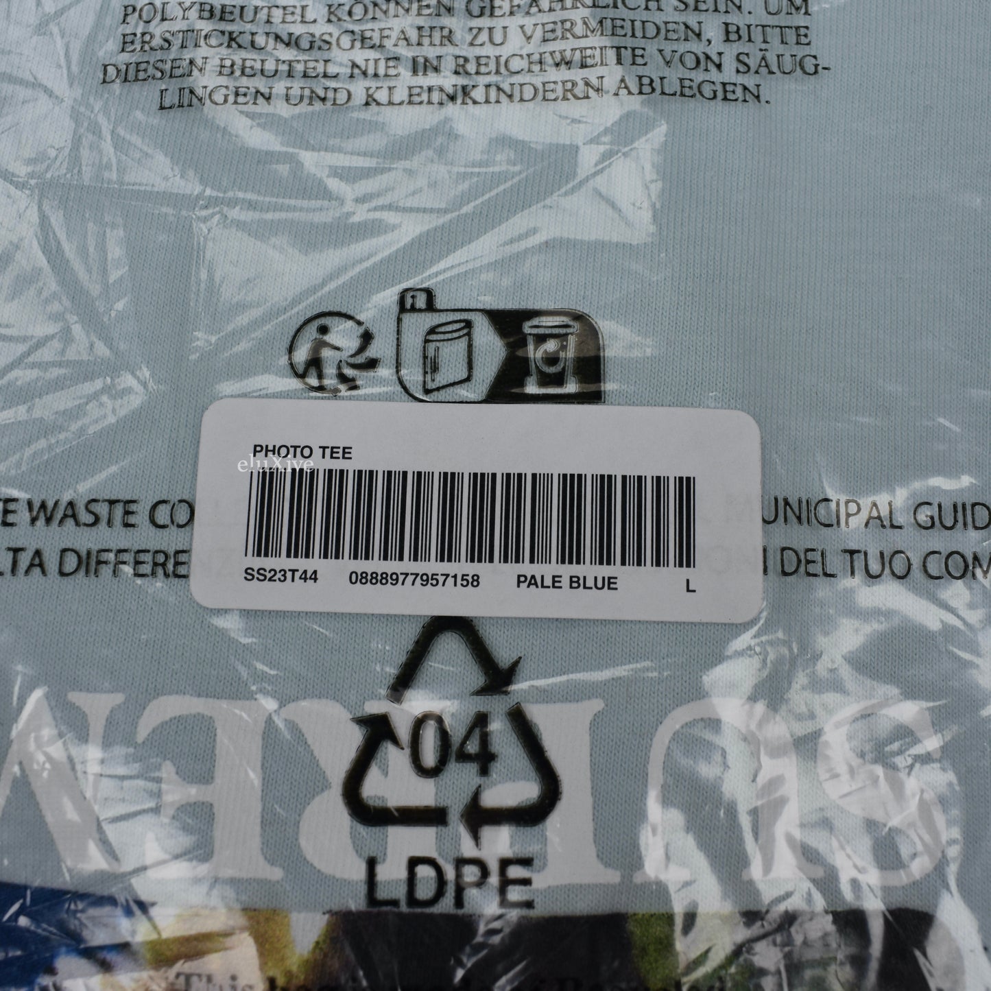 Supreme - Kurt Cobain Photo T-Shirt (Pale Blue)