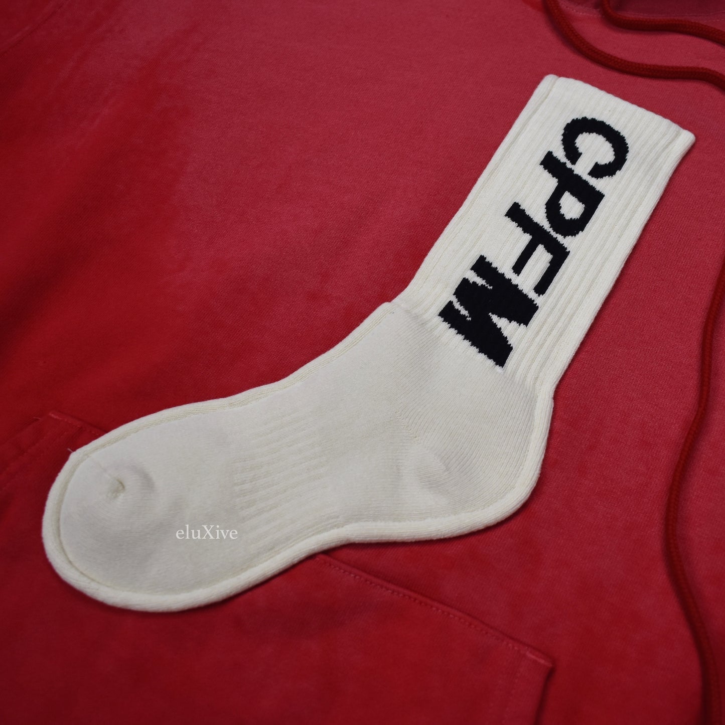 Cactus Plant Flea Market - CPFM Sock Logo Hoodie (Red)