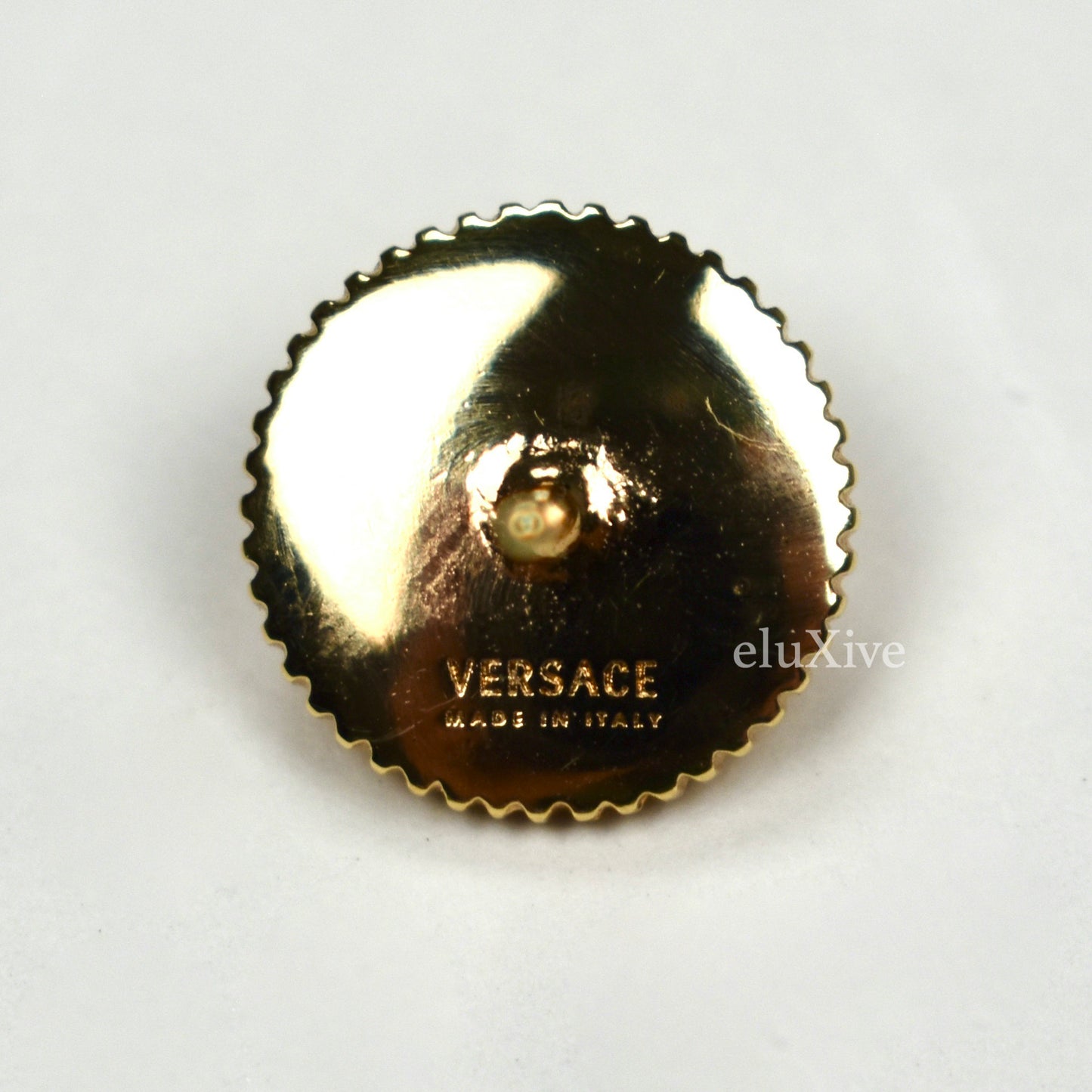 Versace - Gold Medusa Logo Stud Earrings
