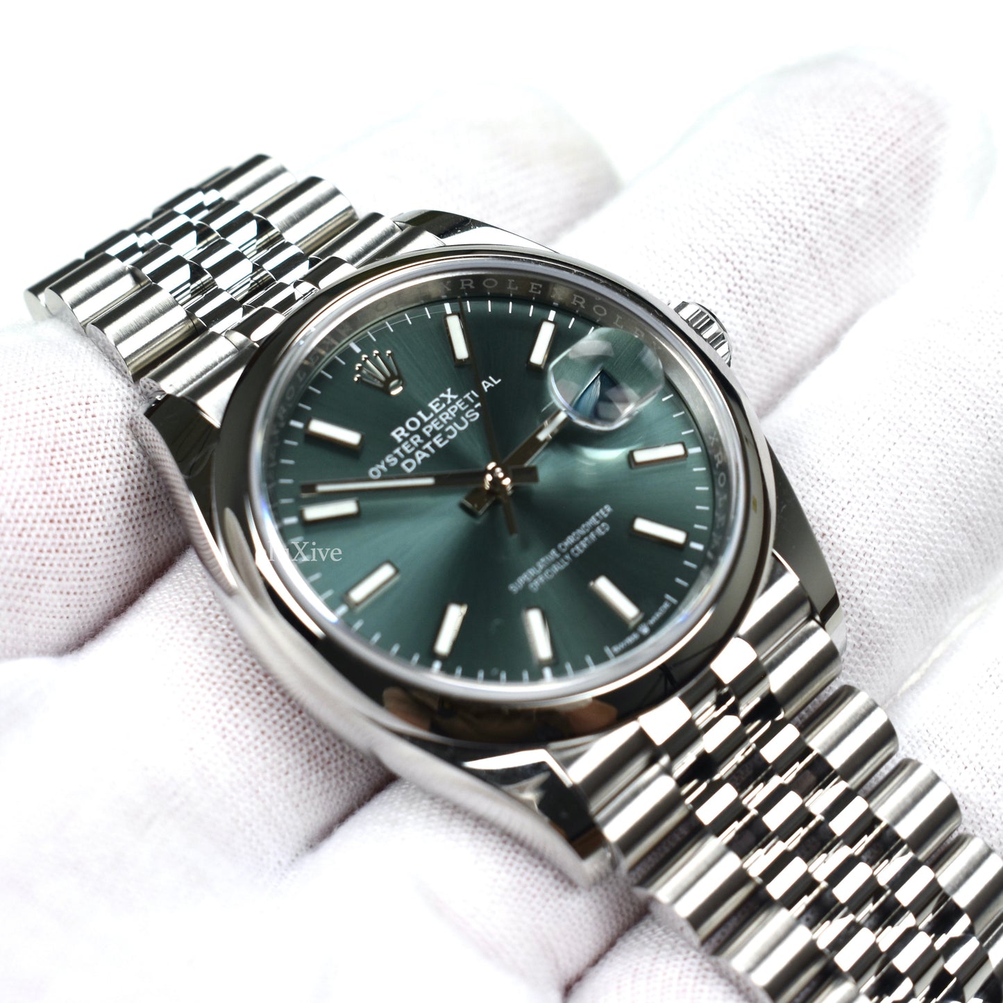 Rolex - Datejust 36 Mint Green Dial Watch, B&P (126200)