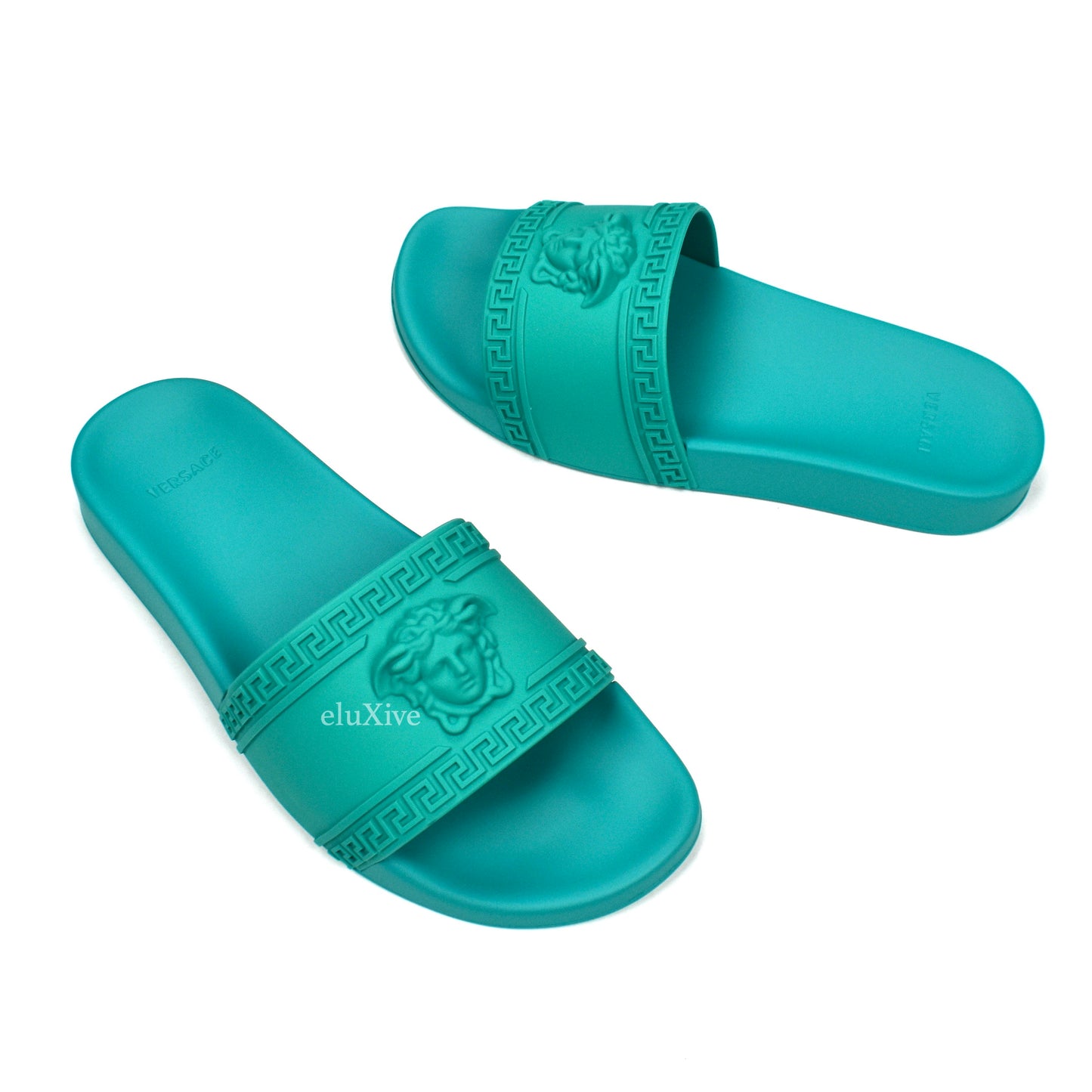 Versace - Turquoise Palazzo Medusa Pool Slides