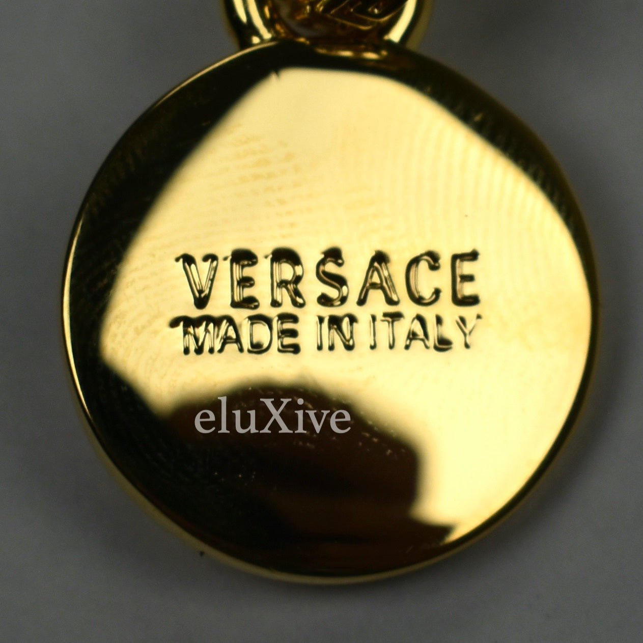 Versace - Gold Crystal Medusa Earrings