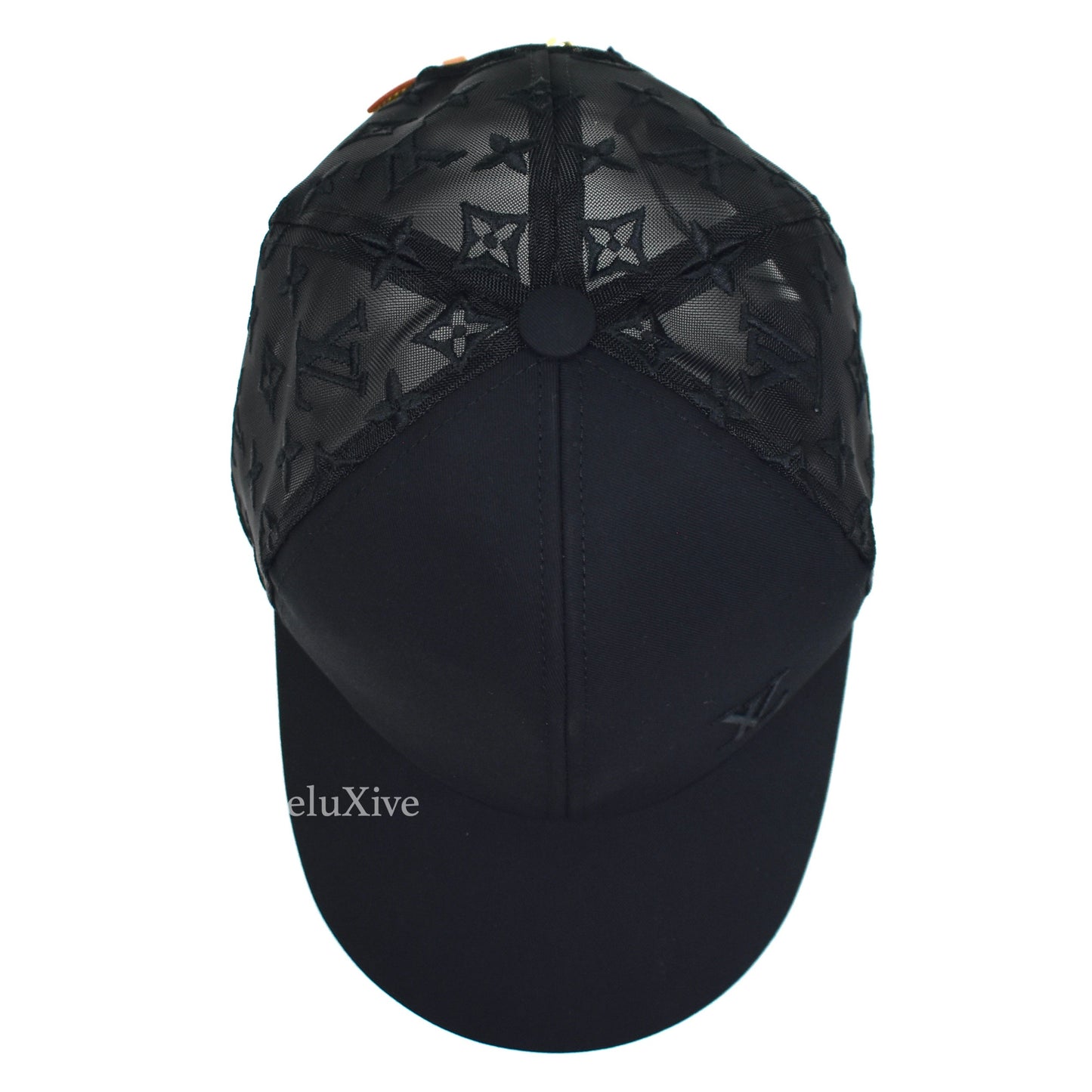 Louis Vuitton - Black LV Mesh Monogram Trucker Hat