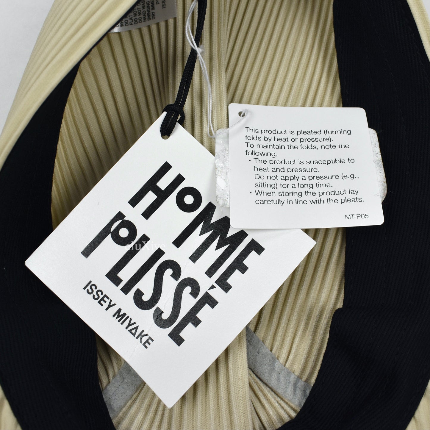 Issey Miyake - Beige Homme Plisse Pleated Hat