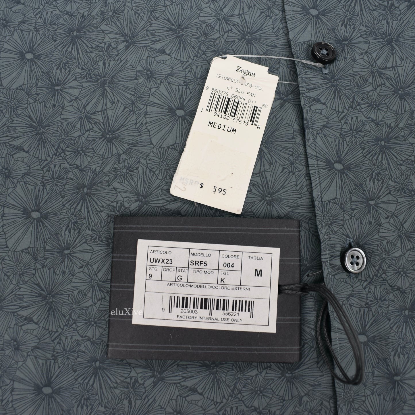 Ermenegildo Zegna - Slate Floral Print Button Down Shirt