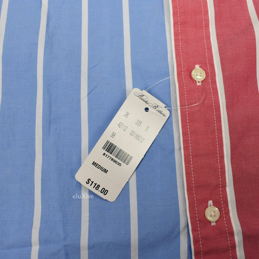 Brooks Brothers - Paneled Striped Button Down Fun Shirt