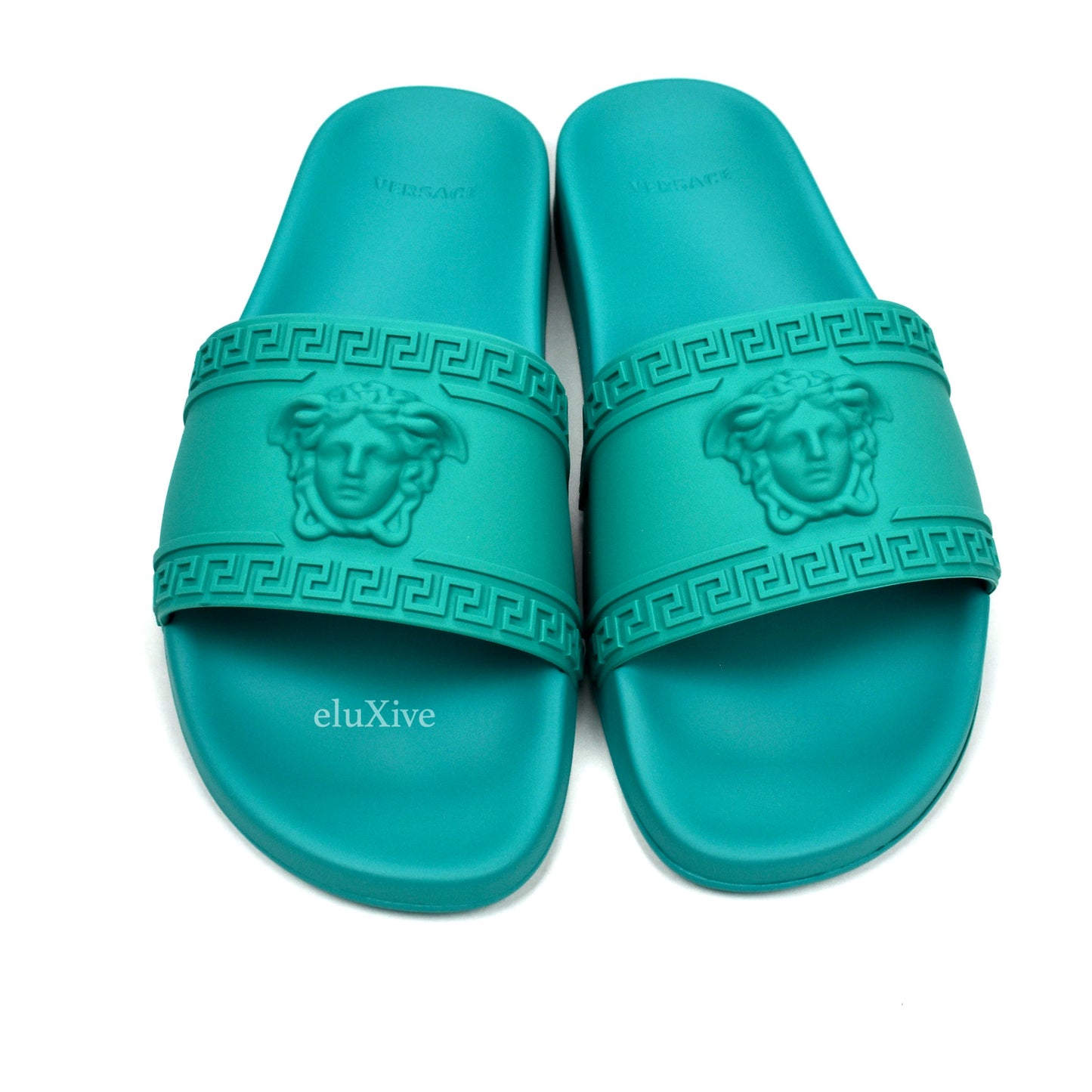 Versace - Turquoise Palazzo Medusa Pool Slides